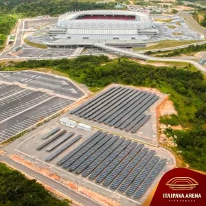 Brazil futball VB napelem erőműve